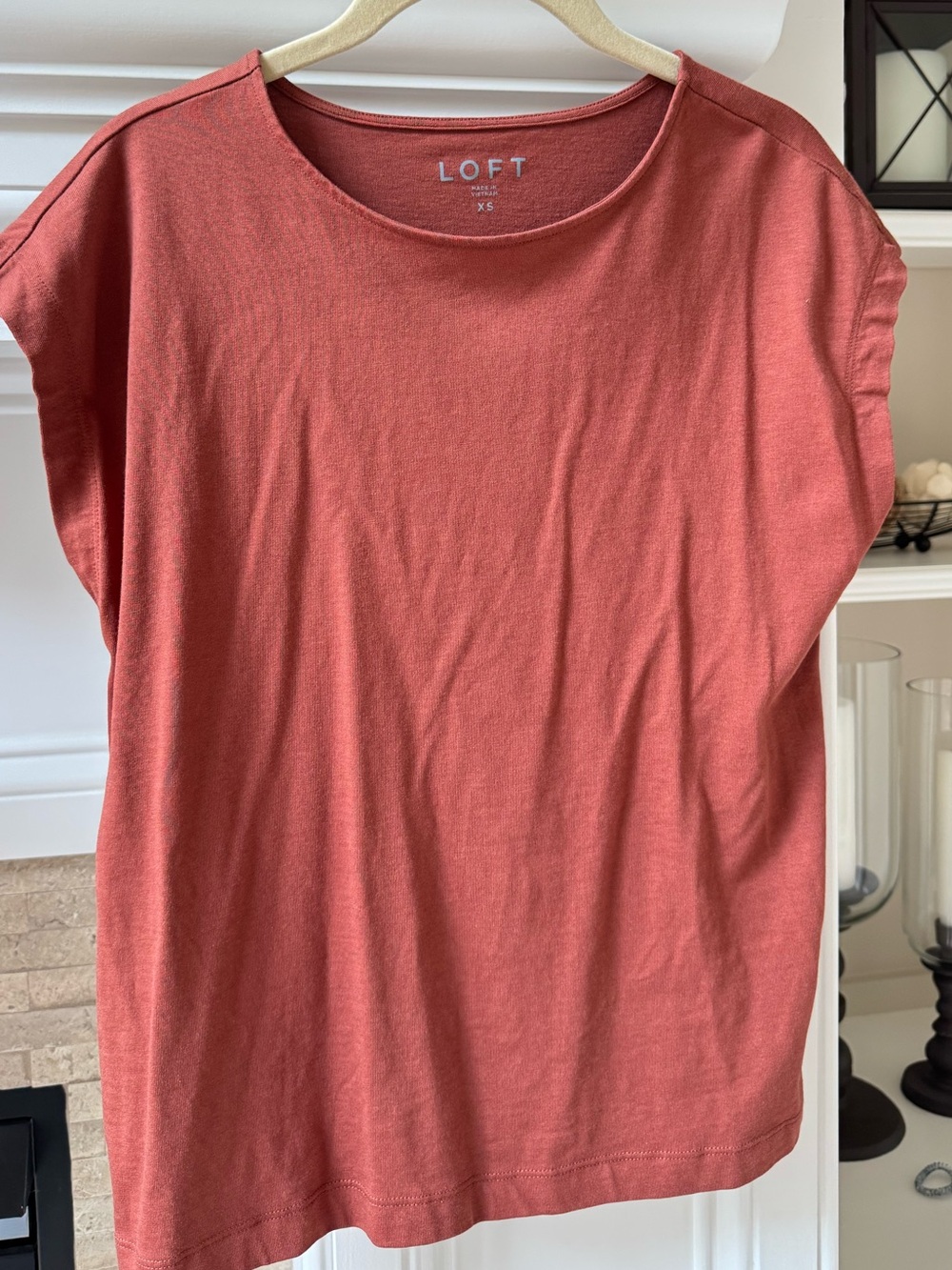 LOFT Short Sleeve Tee in Terracotta